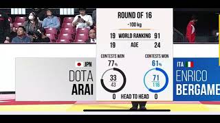 Tokyo Grand Slam 2024  100kg  Round of 16  Arai Ippon  Judo [upl. by Kcaj5]