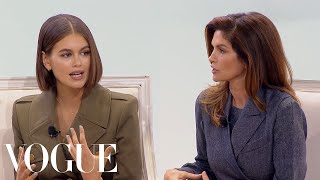 Kaia Gerber amp Cindy Crawford on Their Careers Social Media and the Modeling Industry  Vogue [upl. by Darom543]