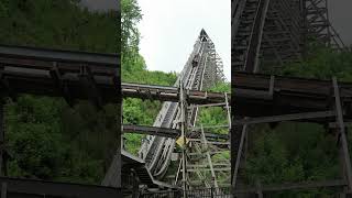 Worlds First Launched Wood Coaster  Lightning Rod at Dollywood [upl. by Rehoptsirhc]