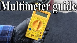 How to Use a MULTIMETER  Beginners Guide Measuring Volts resistance continuity amp Amps [upl. by Walther]