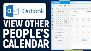 How To View Other Peoples Calendar On Outlook 2024  New Outlook Tips amp Tricks [upl. by Read]