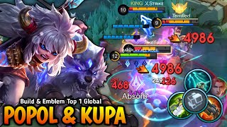 WTF DAMAGE TRY THIS NEW 1 HIT BUILD amp EMBLEM FOR POPOL AND KUPA  POPOL AND KUPA JUNGLER GAMEPLAY [upl. by Chita]