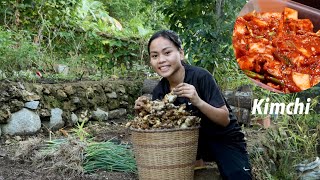 Harvesting Making Kimchi in Tropical Country Bohol Philippines Calming Dinner in the Countryside [upl. by Chadd]