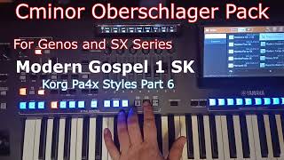 Cminor Oberschlager Pack for Yamaha Genos 12 and SX Series Korg PA4x Styles Part 6 [upl. by Ecnarual]