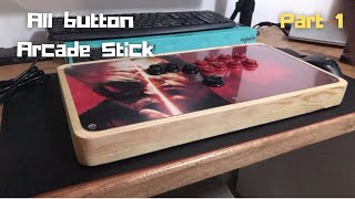 DIY Arcade Stick  Hitbox  All button fightstick  Tekken 7  Part 1 [upl. by Ocirderf]