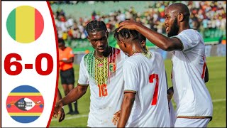 Mali vs Eswatini 60 All Goals ResultsHighlights Africa Cup of Nations2024 Nene Dorgeles Goals [upl. by Yerot]