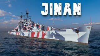 World of WarShips Jinan  6 Kills 321K Damage [upl. by Aicekal785]