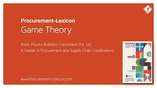 Game Theory from Procurement Lexicon [upl. by Fredenburg752]