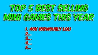 Top 5 Best Selling Miniature Games [upl. by Nore681]