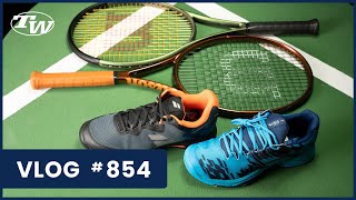 Amazing deals on Babolat tennis shoes amp Wilson 100 square inch racquets Blade amp Pro Staff VLOG 854 [upl. by Anastice]