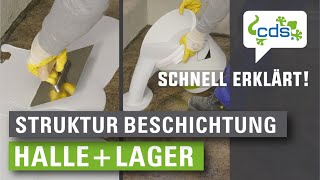 AntiRutschBeschichtung  StrukturBeschichtung für Garage Keller Halle Lager oder Werkstatt [upl. by Idaline749]