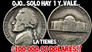 💰MUCHO OJO👉 10000000 DOLARES 💸EXTREMADAMENTE VALIOSA Y RARA💸 1942 JEFFERSON NICKEL [upl. by Annaerb851]