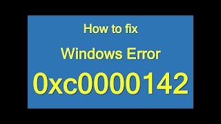 How to fix ESRVEXE Application Error 0xc0000142 Windows 10  8 7 [upl. by Llenoil]