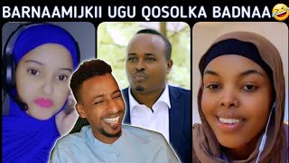 BARNAAMIJ KA QOSOL BADAN IMASO MARIN  SOMALI WALAHI WAA FUNNY 🤣 BARNAAMIJKA TIJAABI CODKAAGA 🤣 [upl. by Nalla]