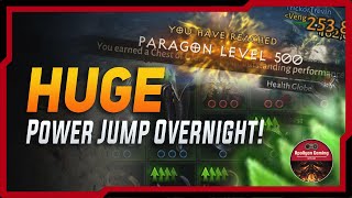 Paragon 500  Power Of PreFarm  Huge Jump Overnight  Diablo Immortal [upl. by Norrek329]