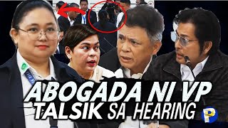 ABOGADA ni VP Sara Duterte pinatalsik sa house hearing sa hindi pagtake ng oath [upl. by Sualokin337]