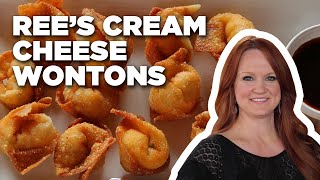 Rees Cream Cheese Wontons  The Pioneer Woman  Food Network [upl. by Airet]