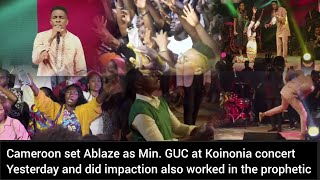 Cameroon set Ablaze as Min GUC at Koinonia concert yesterday and did impaction [upl. by Cud]