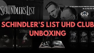 Schindlers List UHD Club unboxing [upl. by Hamitaf]