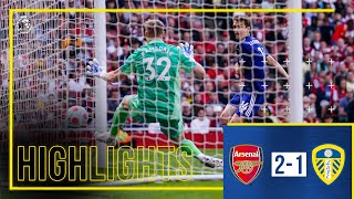 HIGHLIGHTS Arsenal 21 Leeds United  Premier League [upl. by Auohc821]