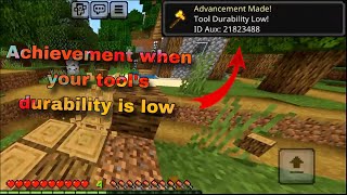 Low Tool Durability Achievement ADDON FOR MCPE [upl. by Ayortal]