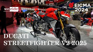 Ducati Streetfighter V2 amp V2S 2025  LIVE da EICMA 2024 [upl. by Aisyat994]