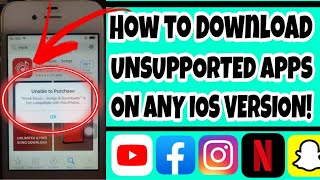 FIXED Install Unsupported Apps iOS 935936 iPad23Mini4S  Fix app is not compatible  2024 [upl. by Caldwell]