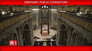 Pope Francis – Ordinary Public Consistory 20180628 [upl. by Alrrats562]