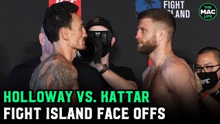 UFC Fight Island 7 Max Holloway vs Calvin Kattar Final Face Offs [upl. by Morissa998]