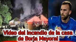 Se incendia el chalé de Borja Mayoral mientras recogía el premio a máximo goleador español [upl. by Adamski]