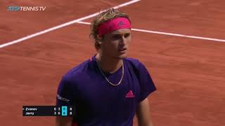 Dramatic Finale to Crazy Zverev vs Jarry Match  Geneva 2019 [upl. by Yentiw]