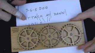 Enigma II Encryption Machine amp Puzzle  encode amp decode cipher [upl. by Akinwahs]