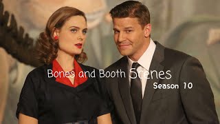 Bones amp Booth Scenes season 10 1080p [upl. by Antonius]