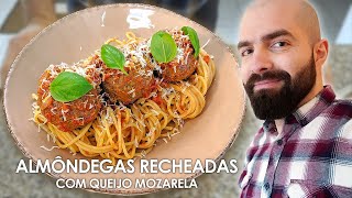 Chefe Jamon Almôndegas Recheadas com Mozarela [upl. by Idnar354]