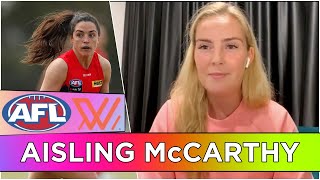 Aisling McCarthy on difference between Perth and Melbourne West Coast Eagles and life in Australia [upl. by Segalman]