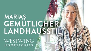 Wohnen im Landhausstil  So gemütlich ist Marias Haus im Wald Roomtour [upl. by Davita]