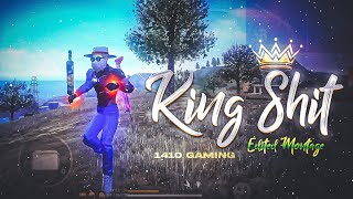 King Shit  SHUBH 👑 Free Fire Montage  free fire song  free fire status  ff status [upl. by Volkan]