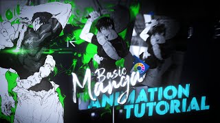 BASIC Manga Animation IN MOBILE 🔥  Alight motion tutorial  FREE PRESET [upl. by Atteras]