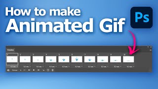 How to make animated gif in Photoshop 2024 for simple animation [upl. by Akiemehs652]