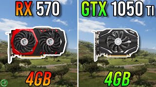 RX 570 4GB vs GTX 1050 Ti  Any Difference [upl. by Ysset]