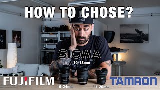 Sigma 1018mm FujiX vs Fujinon 1024mm vs Tamron 1120mm  which is best for YOU [upl. by Rockey]