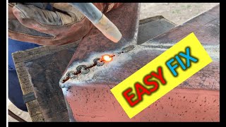 How to fill gaps gasless fluxcore welding tips secret [upl. by Rosanna]