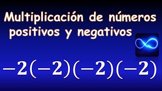 05 Curso de Álgebra Multiplicación de números positivos y negativos [upl. by Yaral]