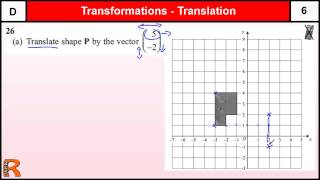 Transformations GCSE Maths Foundation revision Exam paper practice amp help [upl. by Buschi]