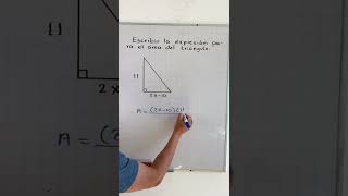 Expresión algebraica para el área de un triángulo [upl. by Ailsa112]