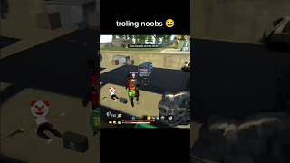 Troling noobs 😂freefire funnyshorts funny freefireshorts [upl. by Nyrhtakyram]