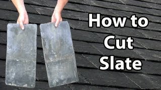 How to CUT SLATE  How to cut slates Thick or Thin DIY or Trade [upl. by Almeida421]