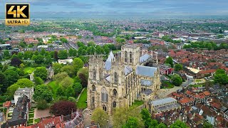 From The Air  York  An Aerial Short Film of York Minster and the Ancient City Walls [upl. by Low817]