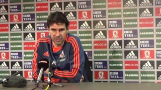 Aitor Karanka Manchester United PreMatch Press Conference [upl. by Alet]