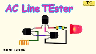 Very useful circuit for everyone  AC current tester [upl. by Aroz]